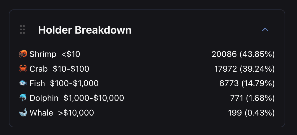 Token Distribution Statistics - Measuring Holder Concentration